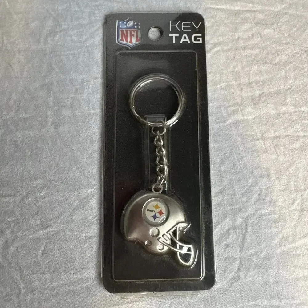 NFL PITTSBURGH STEELERS HELMET KEY TAG CHAIN